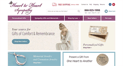 Desktop Screenshot of hearttoheartsympathygifts.com