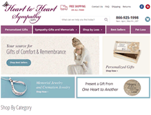 Tablet Screenshot of hearttoheartsympathygifts.com